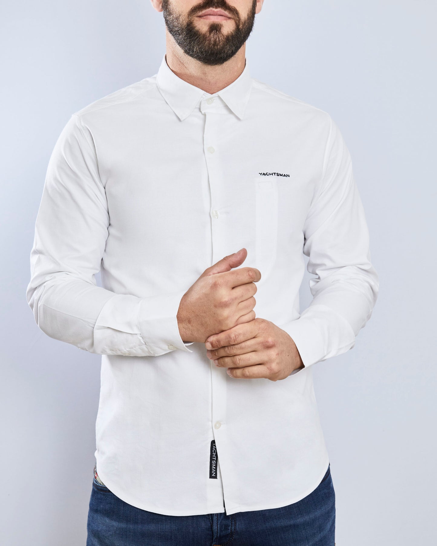 Andiamo – Yachtsman’s Lightweight Tailored Summer Shirt (Polar White)